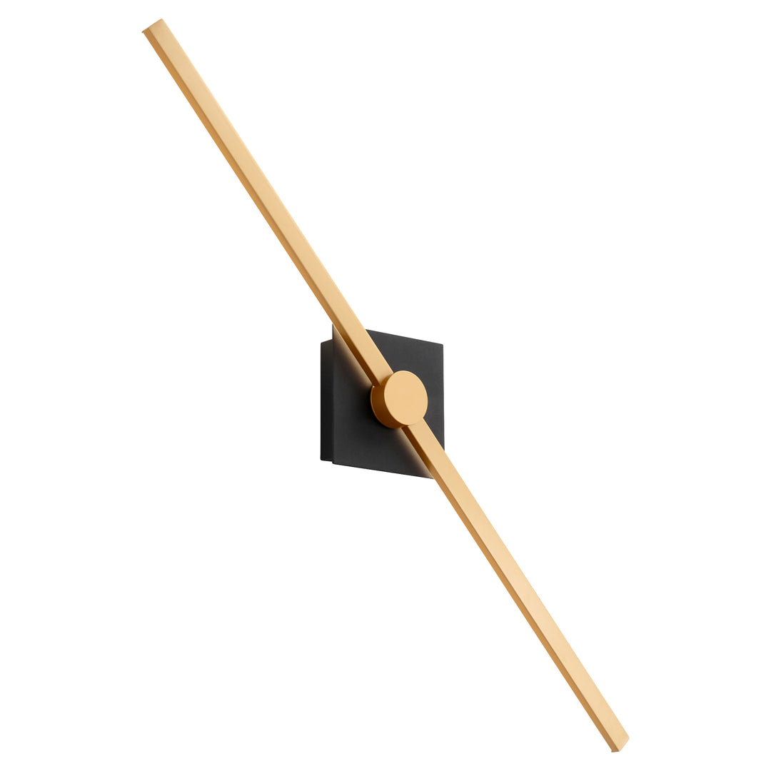 ZORA 32" Vanity -3000k- Black/Industrial Brass