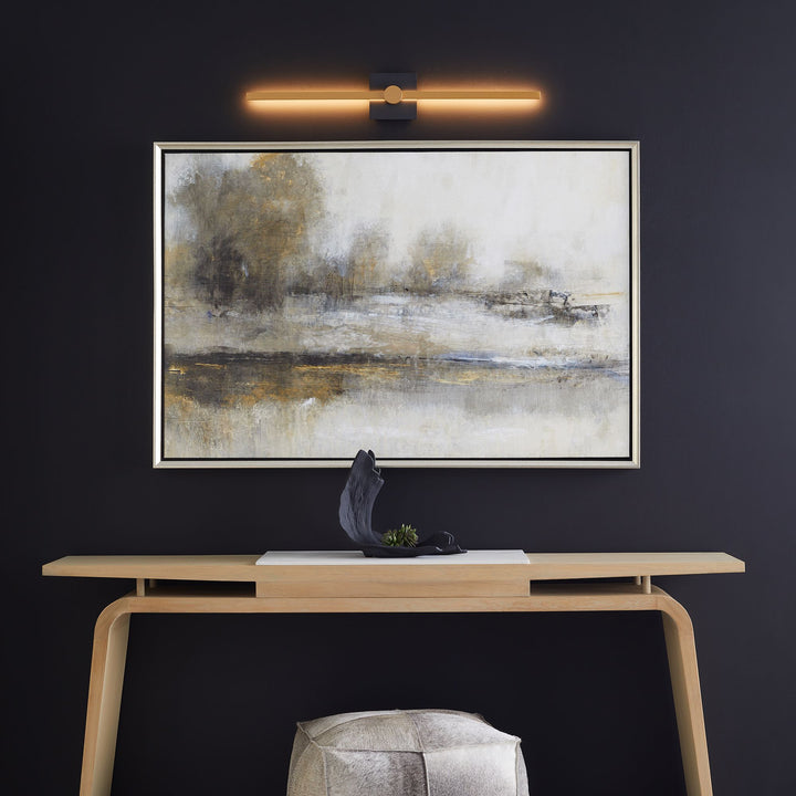 ZORA 32" Vanity -3000k- Black/Industrial Brass