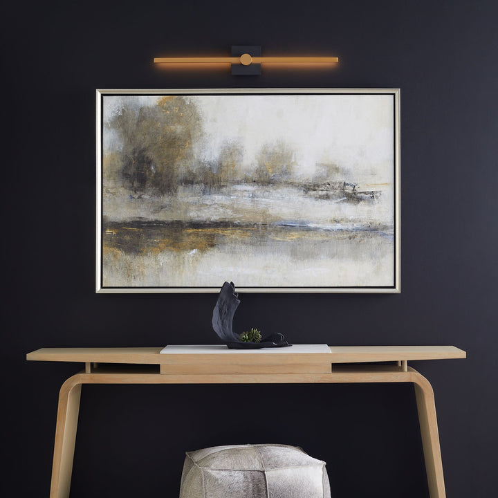 ZORA 32" Vanity -3000k- Black/Industrial Brass