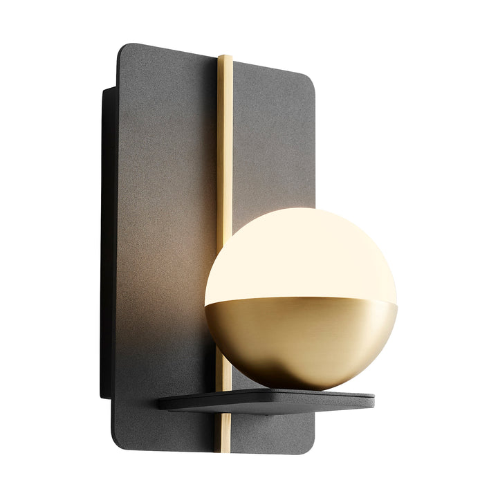 IOTA Wall Sconce -3000k- Black/Aged Brass