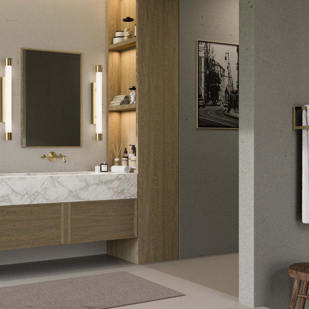 ZENITH 24" Vanity -3000k- Aged Brass