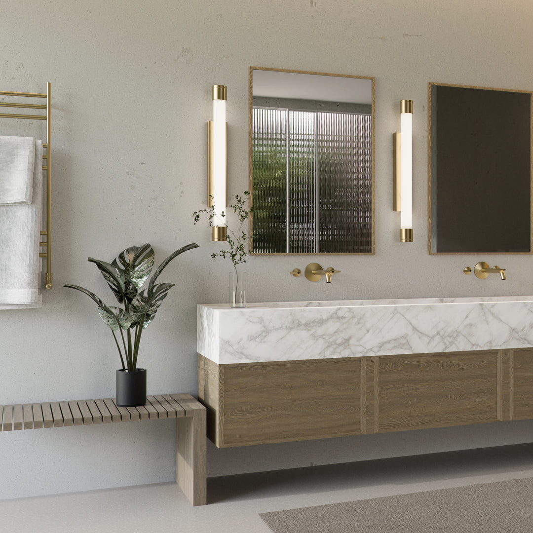 ZENITH 24" Vanity -3000k- Aged Brass