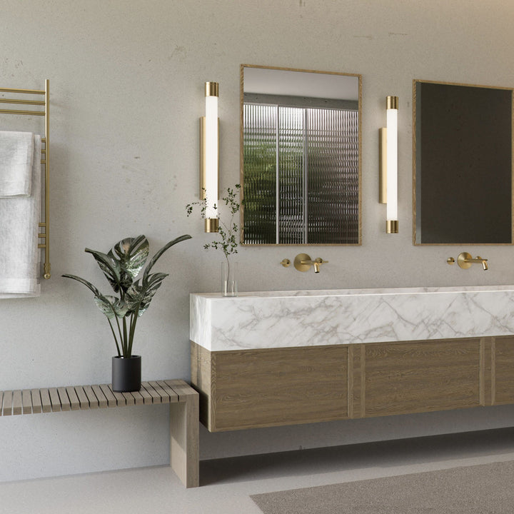 ZENITH 24" Vanity -3000k- Aged Brass