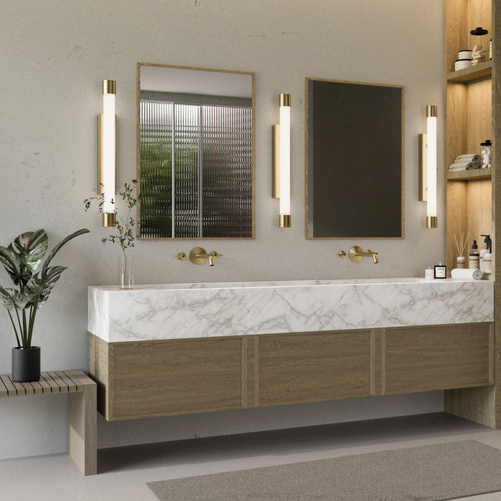 ZENITH 24" Vanity -3000k- Aged Brass
