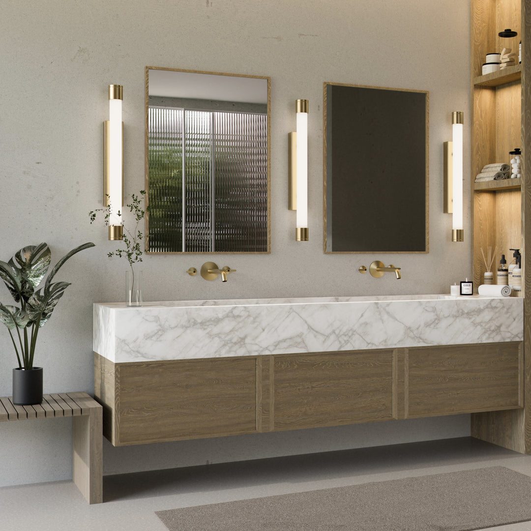ZENITH 24" Vanity -3000k- Aged Brass