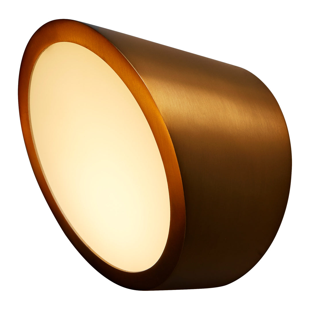 ZEEPERS Wall Sconce/ Ceiling Mount -4000k- Aged Brass