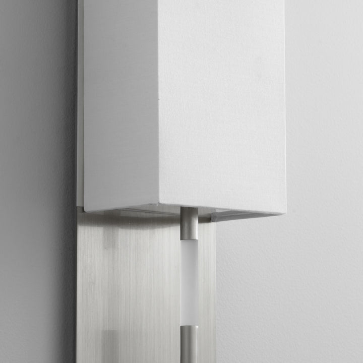 EPOCH Fabric Wall Sconce -3000k- Satin Nickel