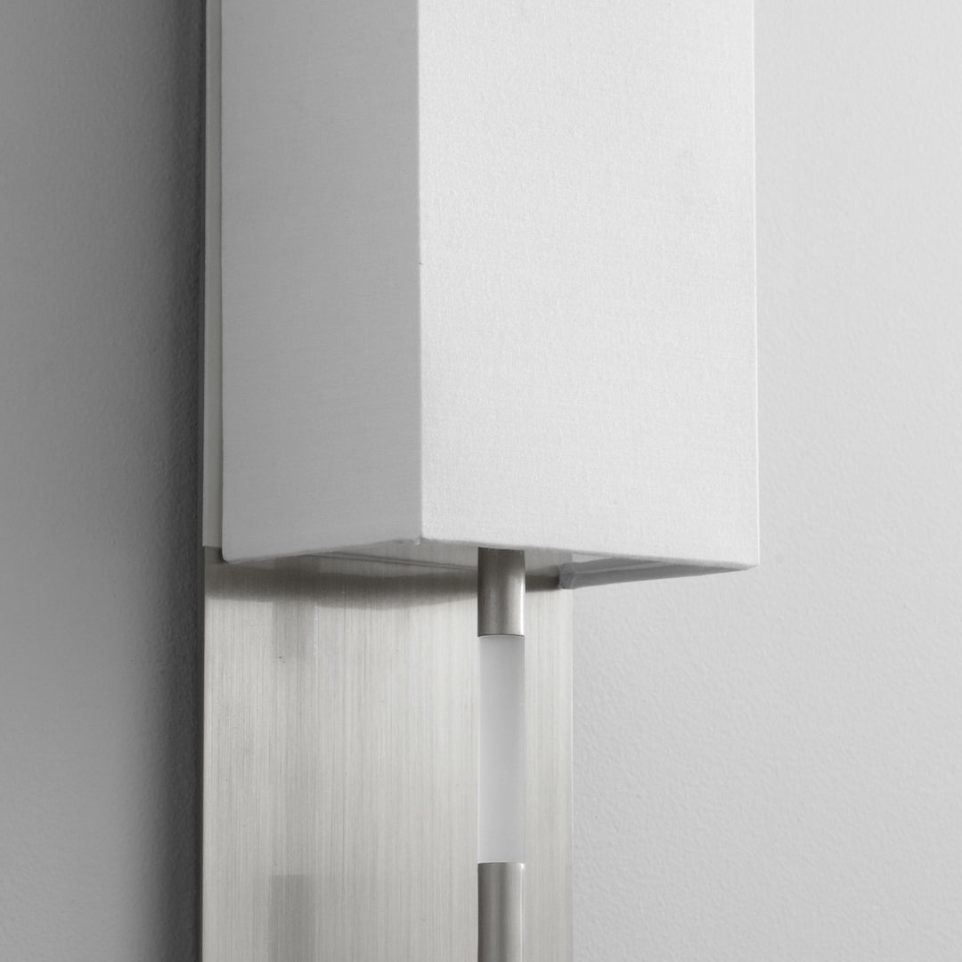 EPOCH Fabric Wall Sconce -3000k- Satin Nickel