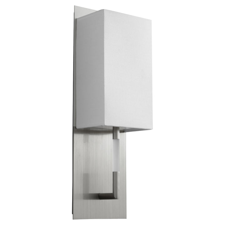 EPOCH Fabric Wall Sconce -2700k- Satin Nickel