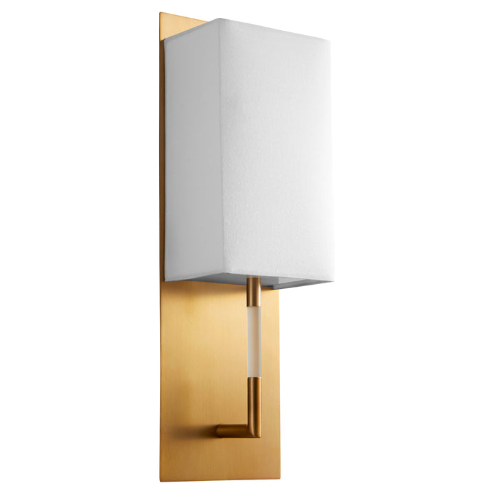EPOCH Fabric Wall Sconce -2700k- Aged Brass
