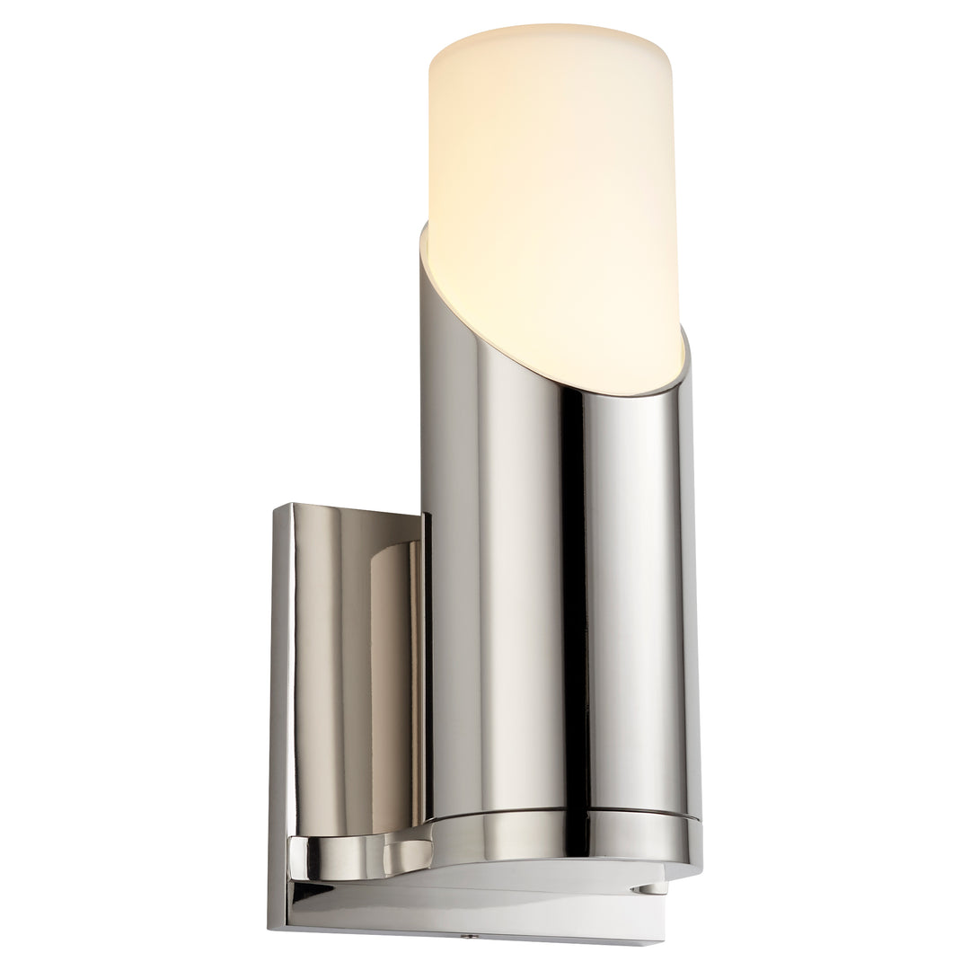 ELLIPSE Glass Wall Sconce -3000k- Polished Nickel