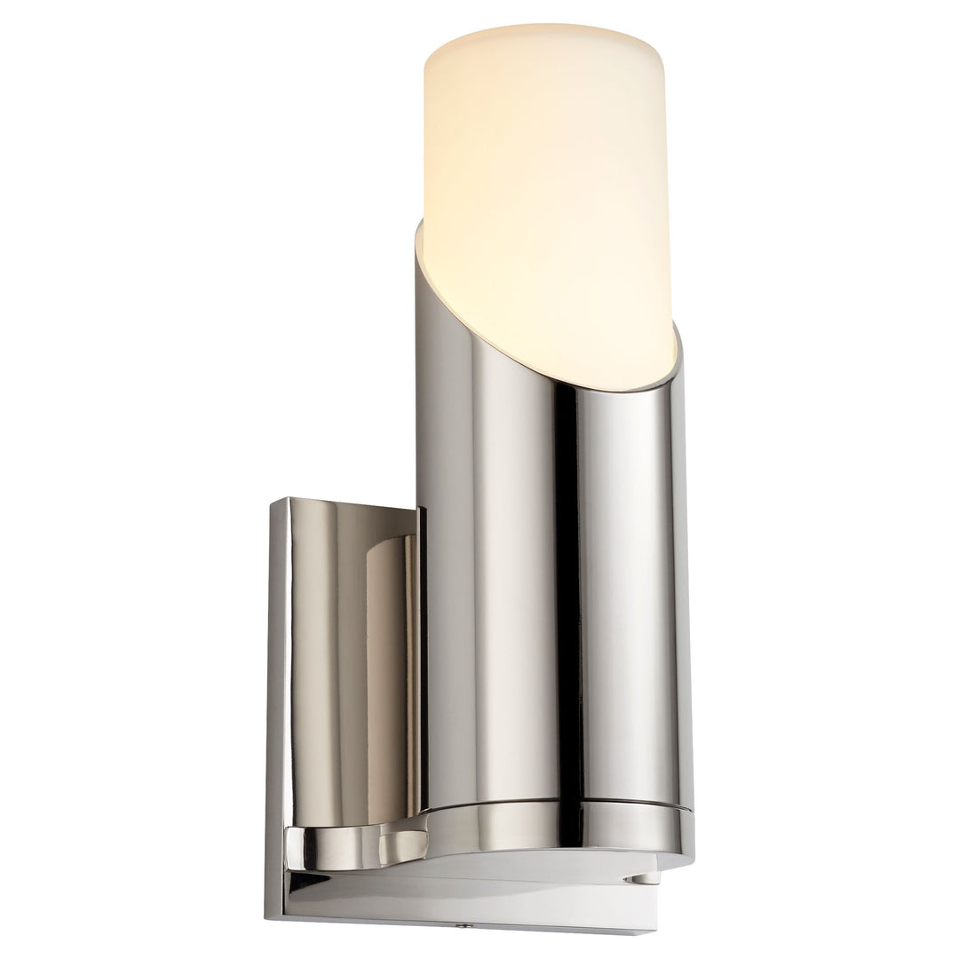 ELLIPSE Glass Wall Sconce -3000k- Polished Nickel
