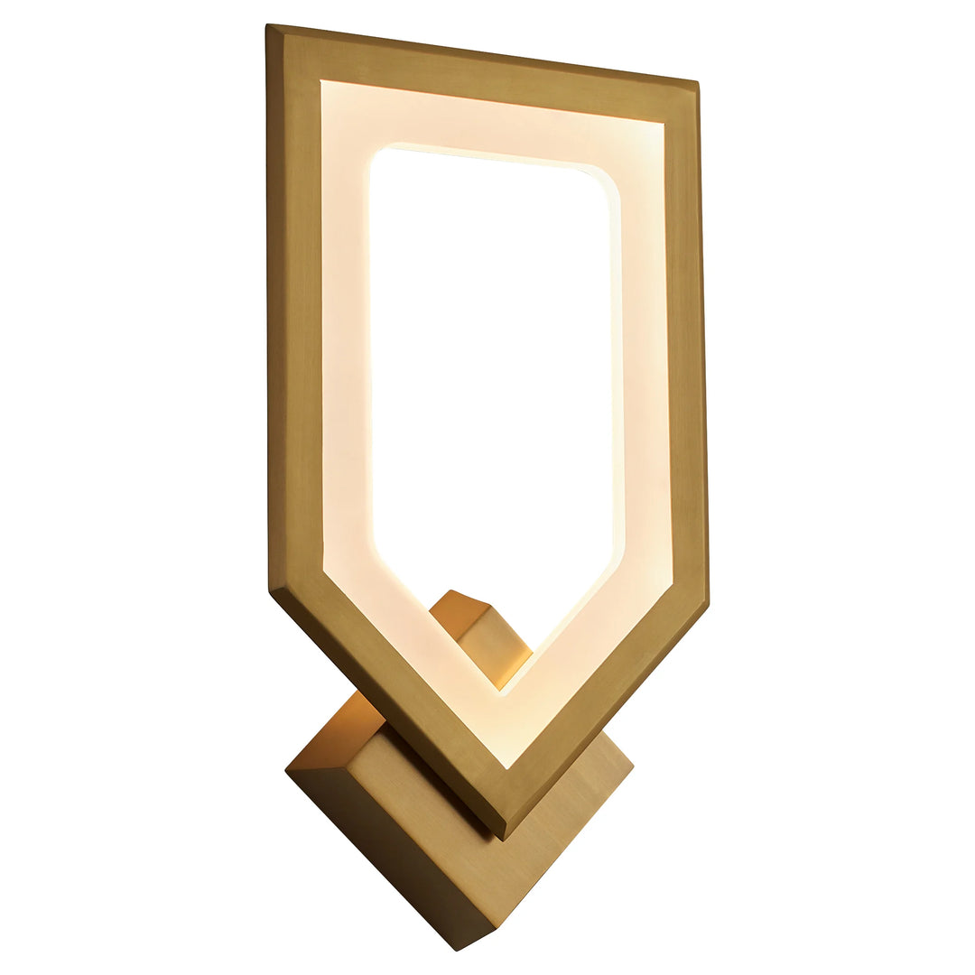 AEGIS LED Sconce - Aged Brass