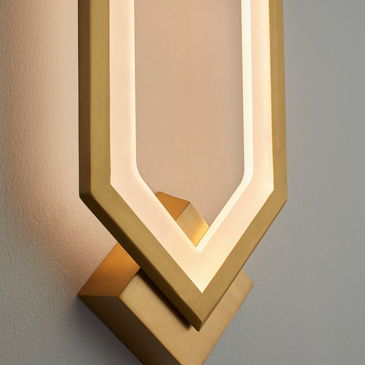AEGIS LED Sconce - Aged Brass