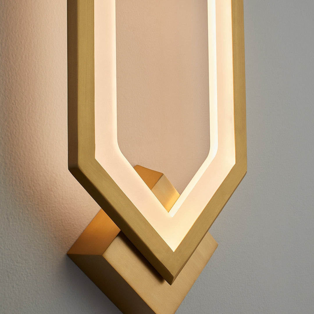AEGIS LED Sconce - Aged Brass