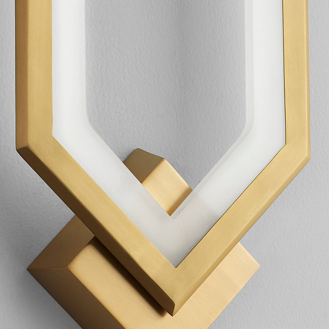 AEGIS LED Sconce - Aged Brass