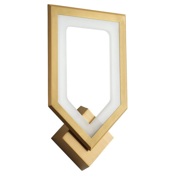AEGIS LED Sconce - Aged Brass