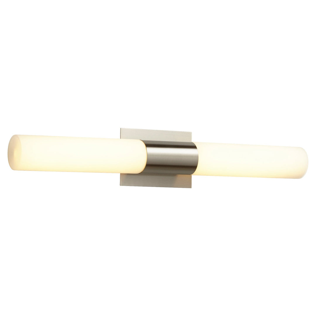 MAGNETA Glass Vanity -3000k- Satin Nickel