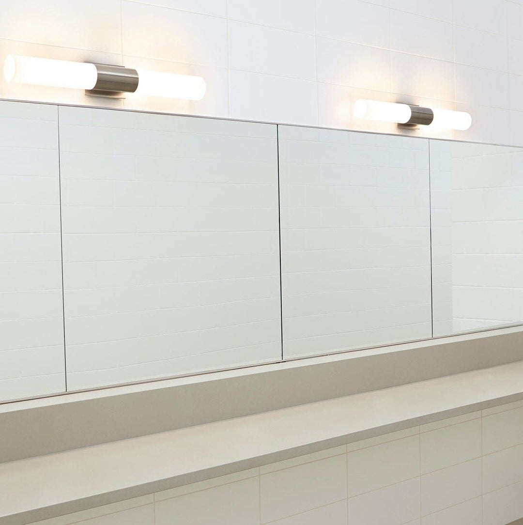 MAGNETA Glass Vanity -3000k- Satin Nickel