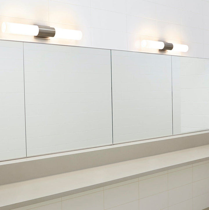 MAGNETA Glass Vanity -3000k- Satin Nickel
