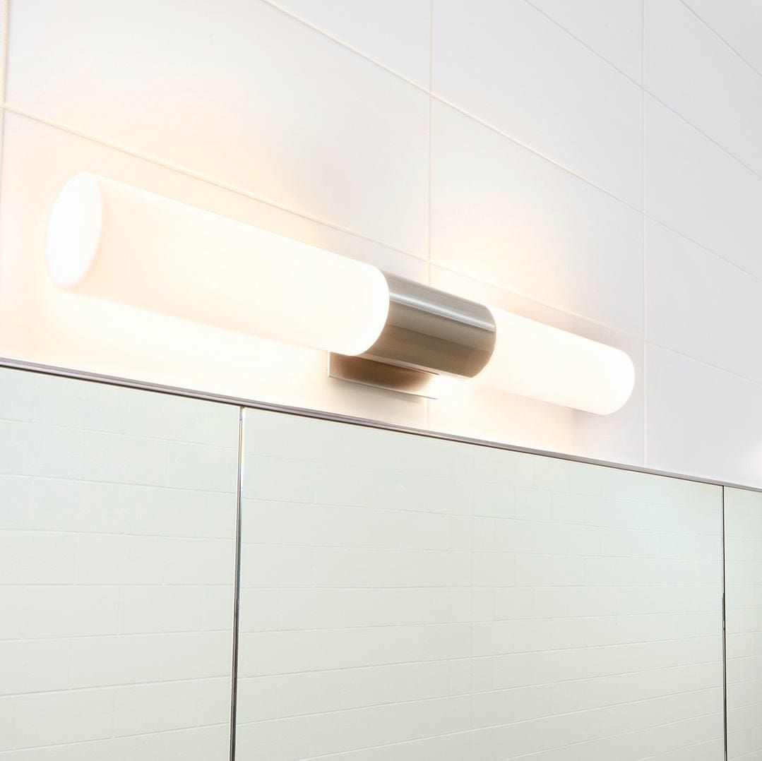 MAGNETA Glass Vanity -3000k- Satin Nickel