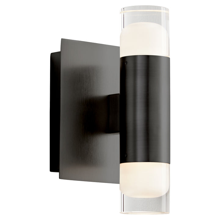 ALARUM Two Light LED Wall Mount - Black