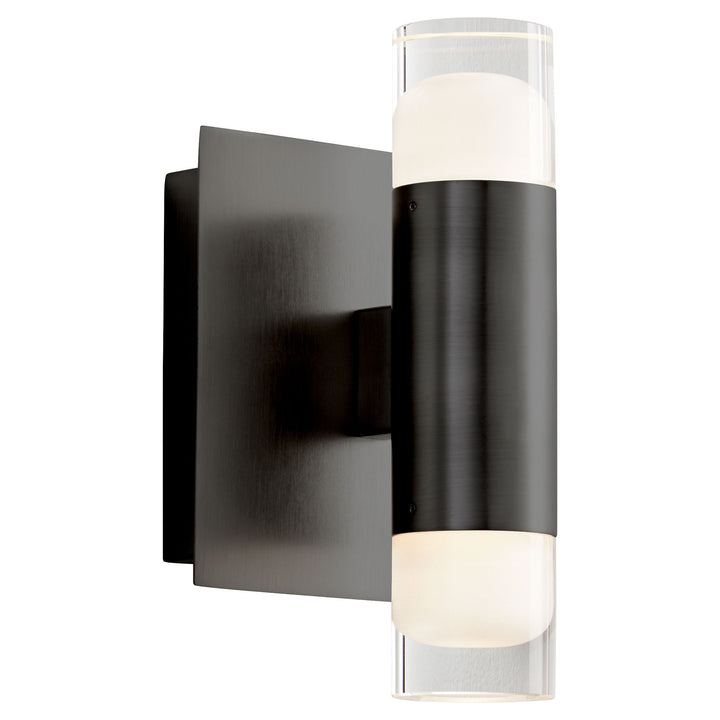 ALARUM Two Light LED Wall Mount - Black