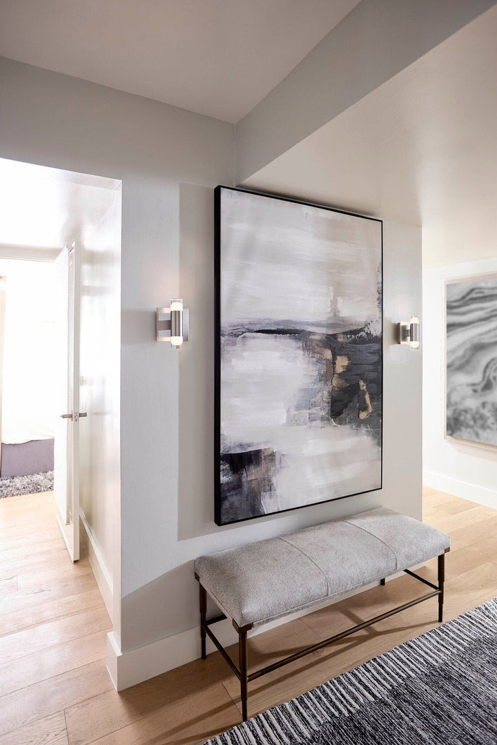 ALARUM Two Light LED Wall Mount - Satin Nickel