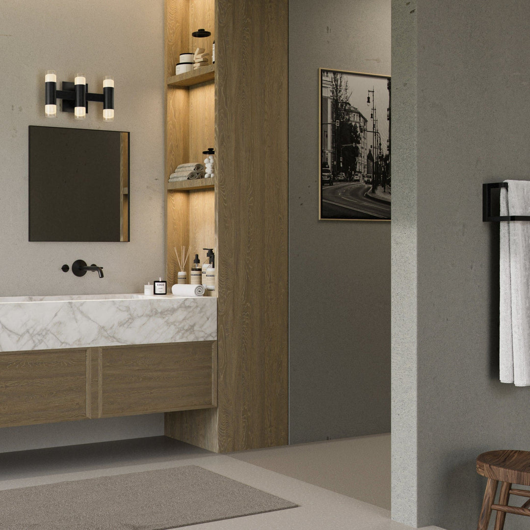 ALARUM Six Light LED Vanity - Black