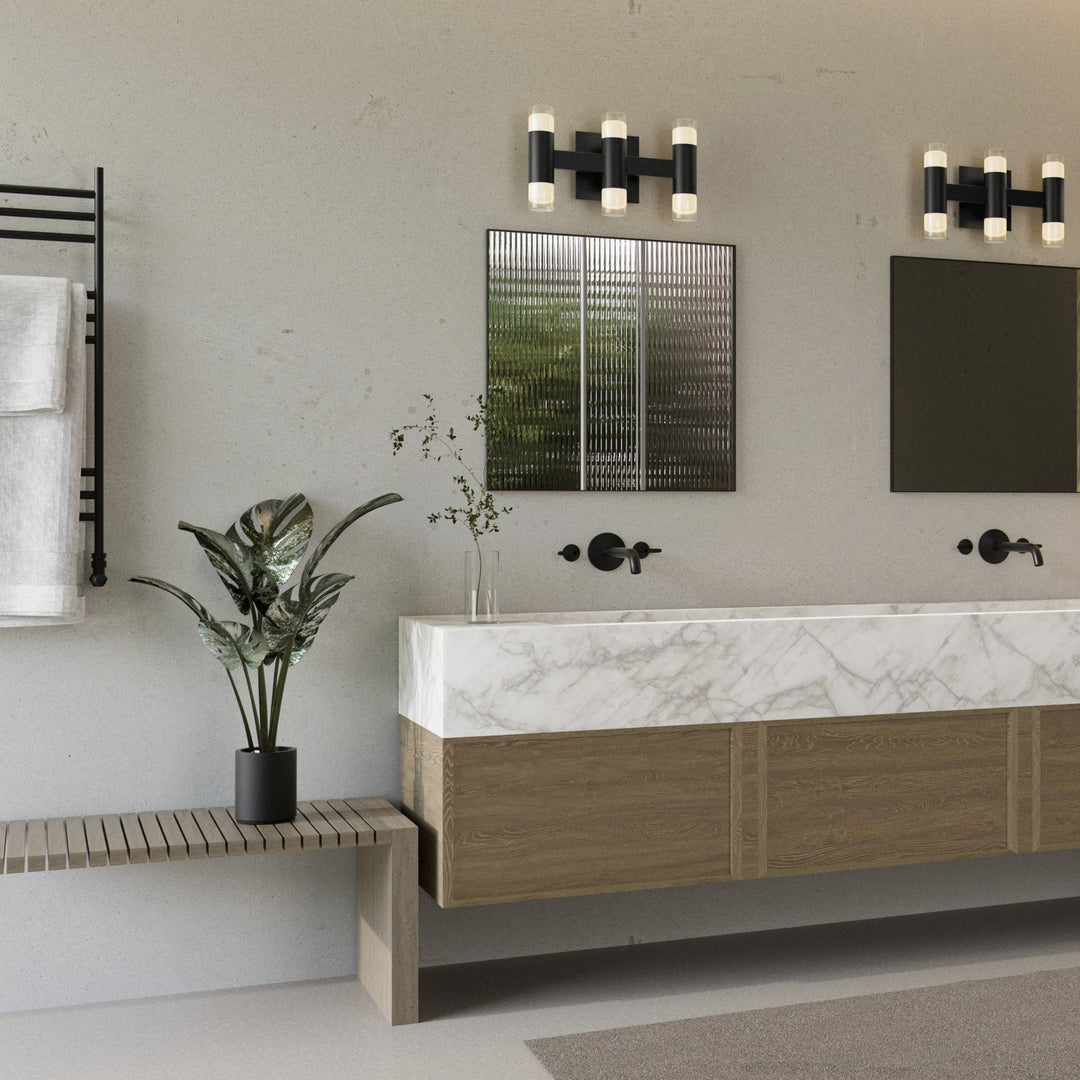 ALARUM Six Light LED Vanity - Black