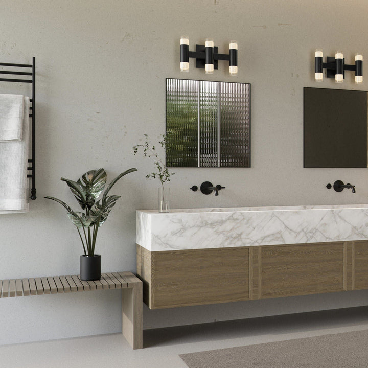 ALARUM Six Light LED Vanity - Black
