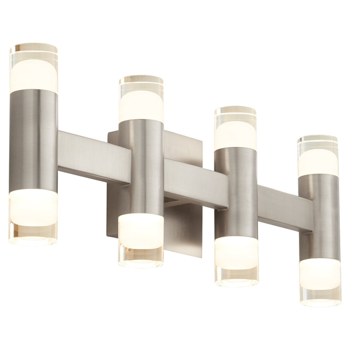 ALARUM Eight Light LED Vanity - Satin Nickel