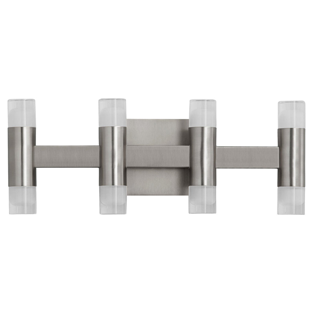 ALARUM Eight Light LED Vanity - Satin Nickel