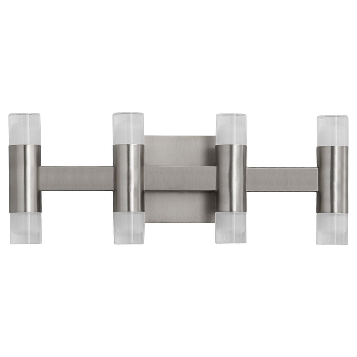 ALARUM Eight Light LED Vanity - Satin Nickel