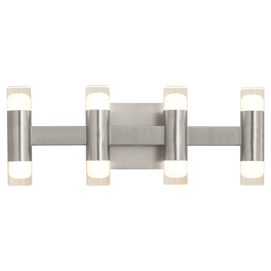 ALARUM Eight Light LED Vanity - Satin Nickel