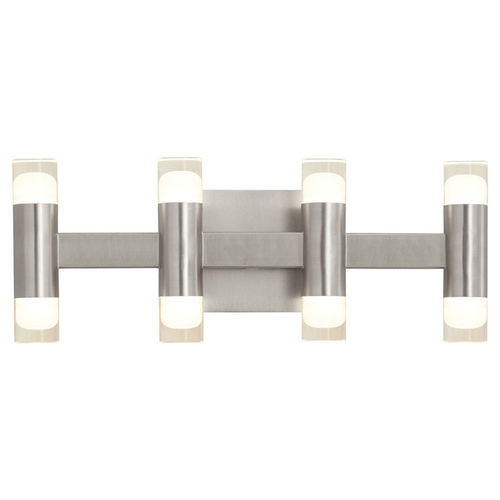 ALARUM Eight Light LED Vanity - Satin Nickel