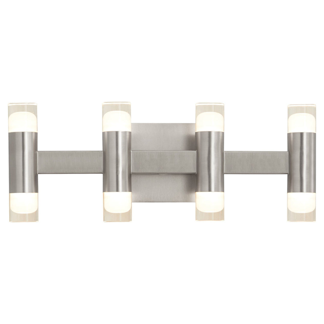 ALARUM Eight Light LED Vanity - Satin Nickel