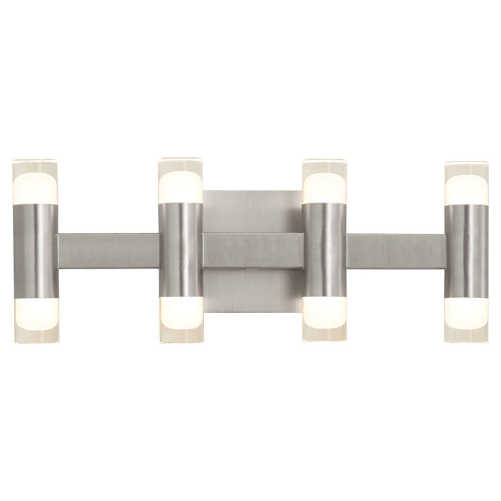 ALARUM Eight Light LED Vanity - Satin Nickel