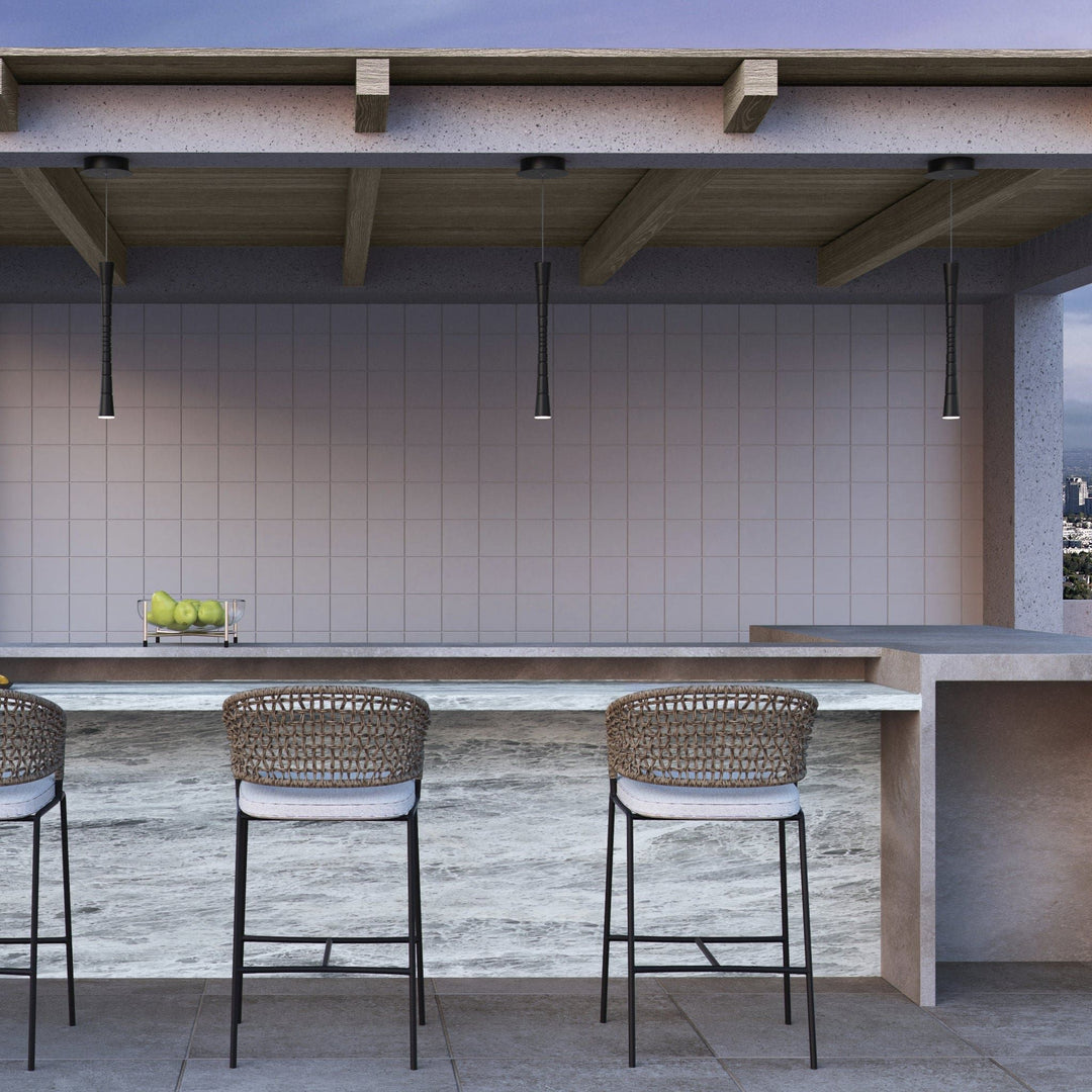 SABRE One Light CCT LED Pendant - Black