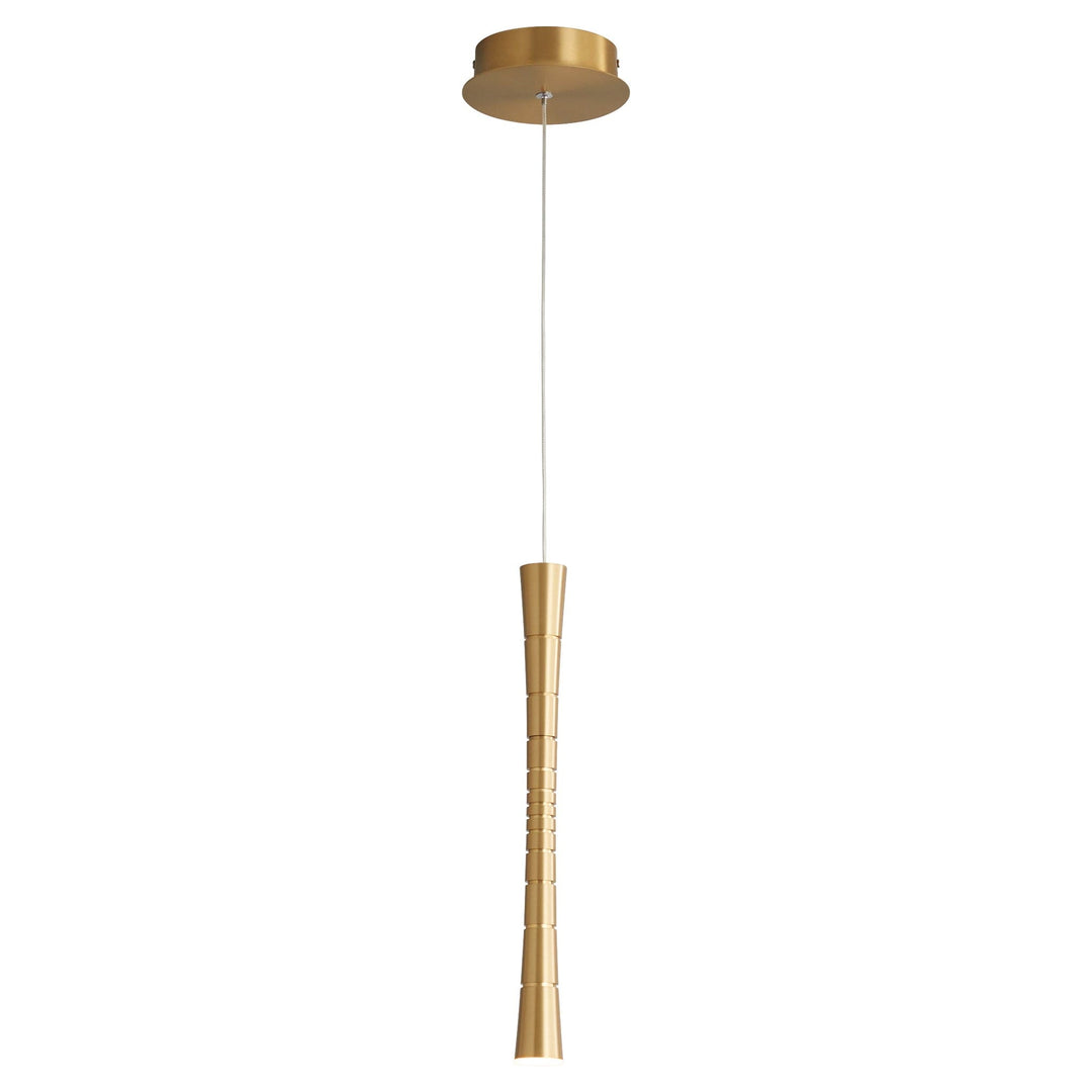 SABRE One Light CCT LED Pendant - Aged Brass