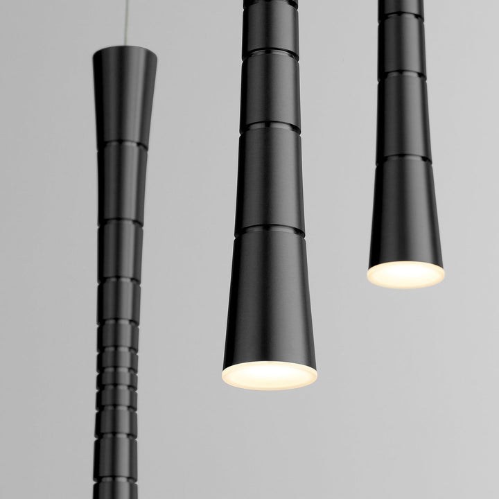 SABRE Five Light CCT LED Pendant - Black