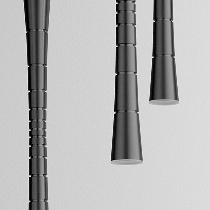 SABRE Five Light CCT LED Pendant - Black