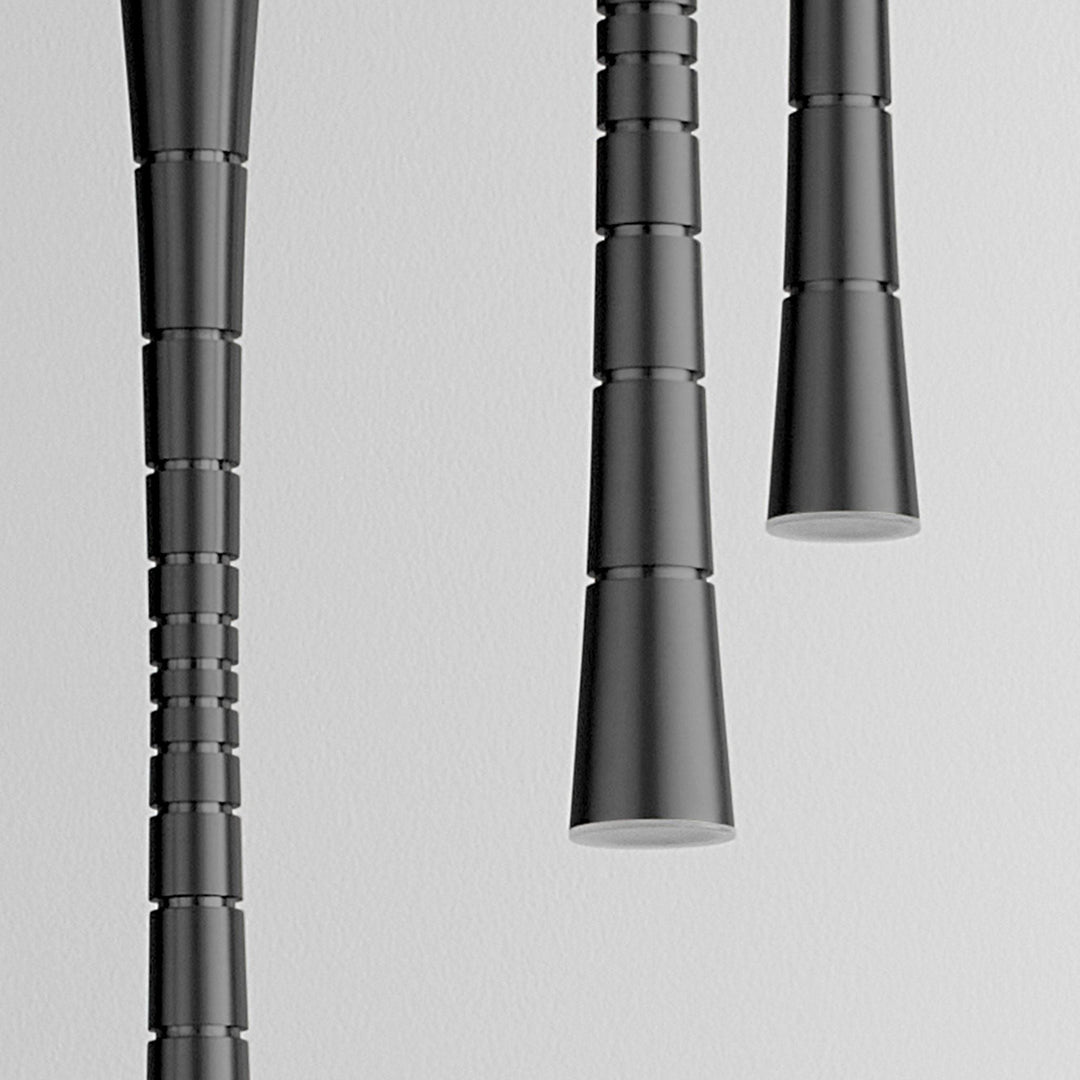 SABRE Five Light CCT LED Pendant - Black