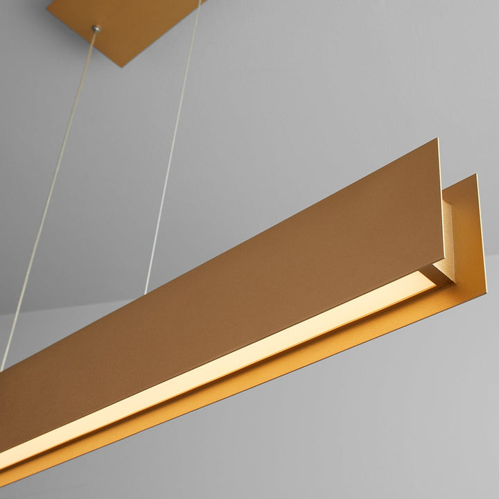 BRIO 36" LED Pendant - Powdered Gold
