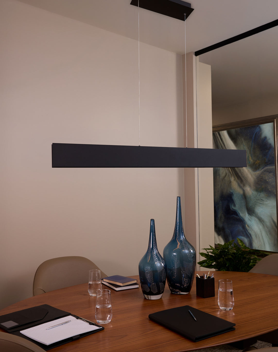 BRIO 46" LED Pendant - Black