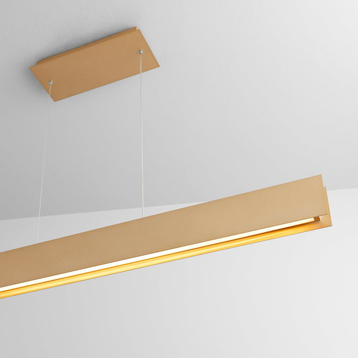 BRIO 46" LED Pendant - Powdered Gold