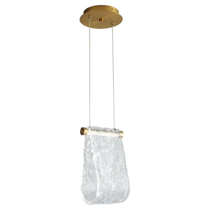 VEER 7w LED Dual Mount Pendant - Aged Brass