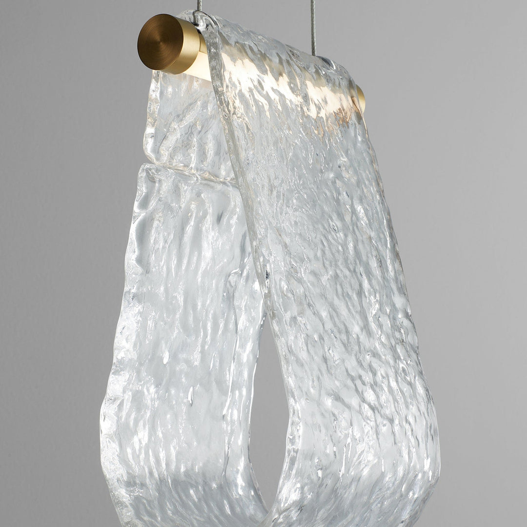 VEER 7w LED Dual Mount Pendant - Aged Brass
