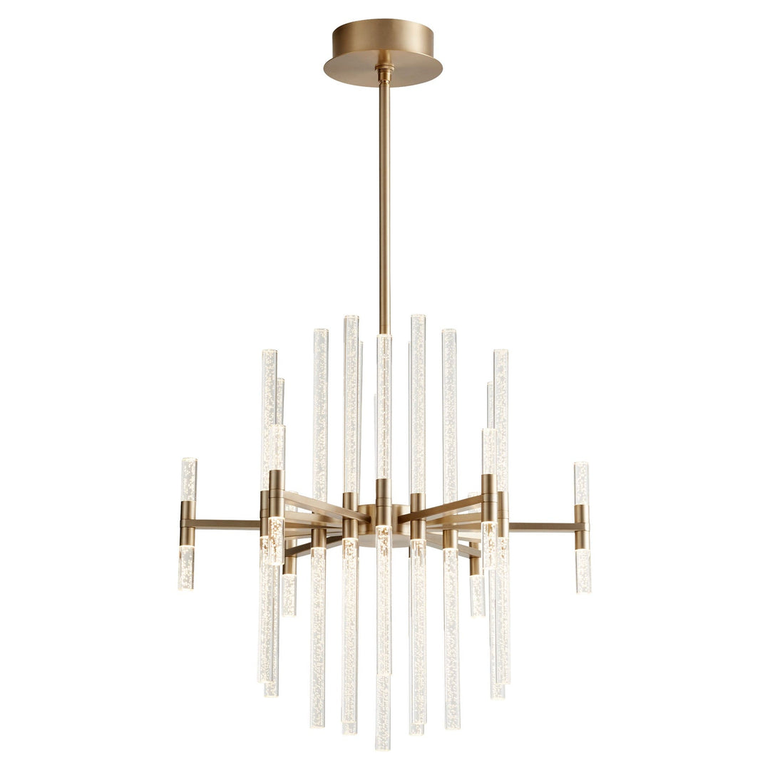 MIRO 26" LED Chandelier -3000k- Aged Brass