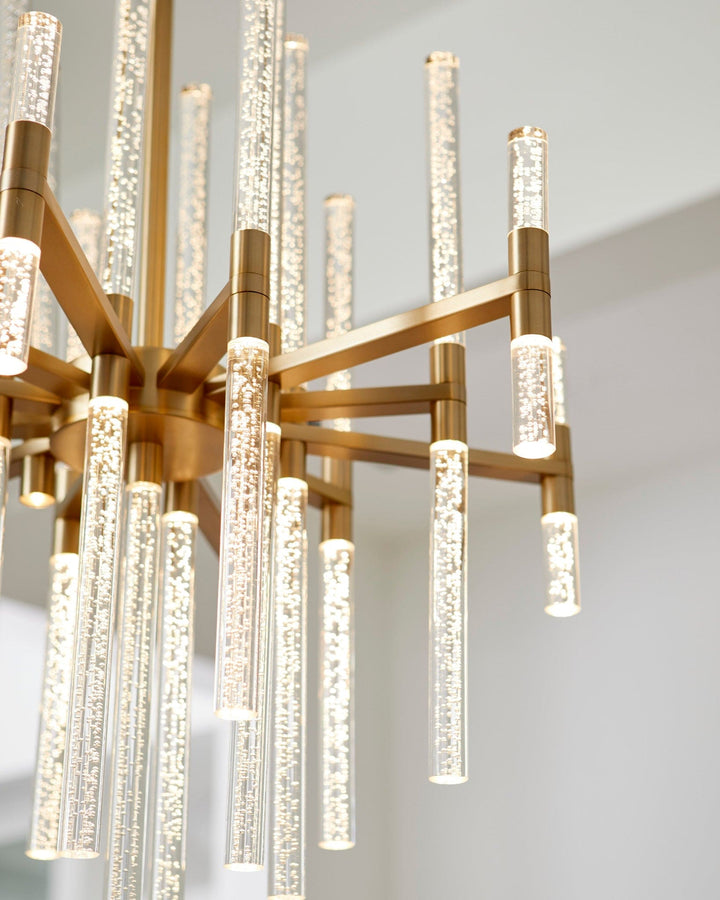 MIRO 26" LED Chandelier -3000k- Aged Brass